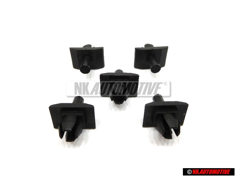 5x Original VW Front Grill or Lower Spoiler Securing Clip - 171853695A