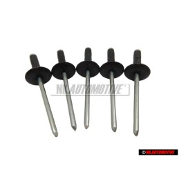 5x Original VW Front Rear Wheel Arch Flare Trim Pop Rivet 14mm - N 90634901
