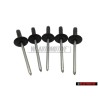 5x Original VW Front Rear Wheel Arch Flare Trim Pop Rivet 14mm - N 90634901