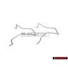 2x Original VW Handbrake Brake Cable Holder Bracket, Clip - 191609639B