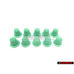 10x Original VW Side Moulding Trim Clip Grommet - 1H0853586