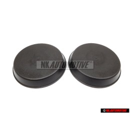 2x Original VW Front Suspension Strut Top Mount Cover Cap - 1H0412359