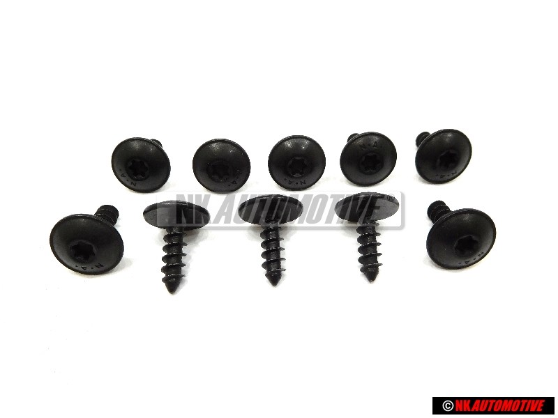 10x Original VW Hexagon Socket Head Panel Bolt 5x16 - N 90974701