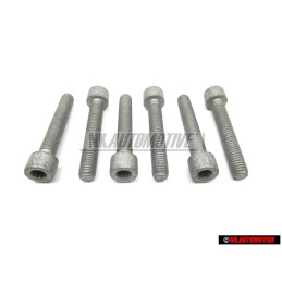 6x Original VW Inner Multi Point Socket Head Bolt M8x48 - N 91108201
