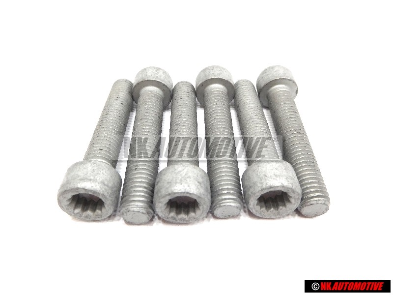 6x Original VW Socket Head Bolt With Inner Multipoint Head - N 90991102