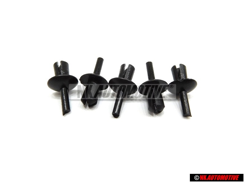 5x Original VW Spreader Rivet - 113857117B