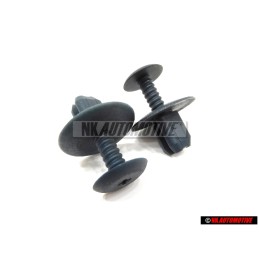 2x Original VW Clip Petrol (Green) - 1H0867199A 92F
