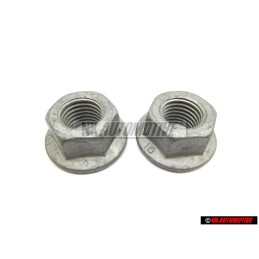 2x Original VW Hexagon Collar Nut - N 0150816