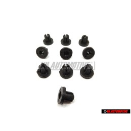 10x Original VW Expanding Nut Retaining Grommet - 865853231A