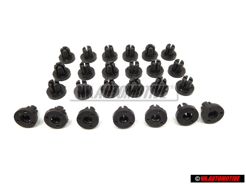 25x Original VW Expanding Nut Retaining Grommet - 865853231A