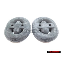 2x Original VW Exhaust Rubber Retainer Mount Hanger - 8A0253147A