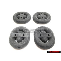 4x Original VW Exhaust Rubber Retainer Mount Hanger - 8A0253147A