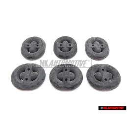 6x Original VW Exhaust Rubber Retainer Mount Hanger - 8A0253147A