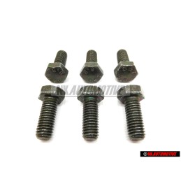 6x Original VW Hexagon Bolt - N 01024016