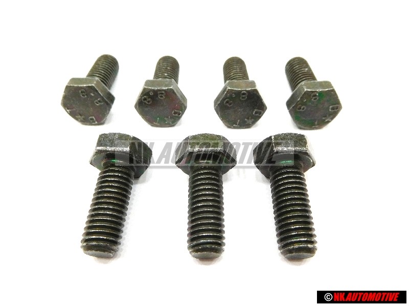 7x Original VW Hexagon Bolt - N 01024016