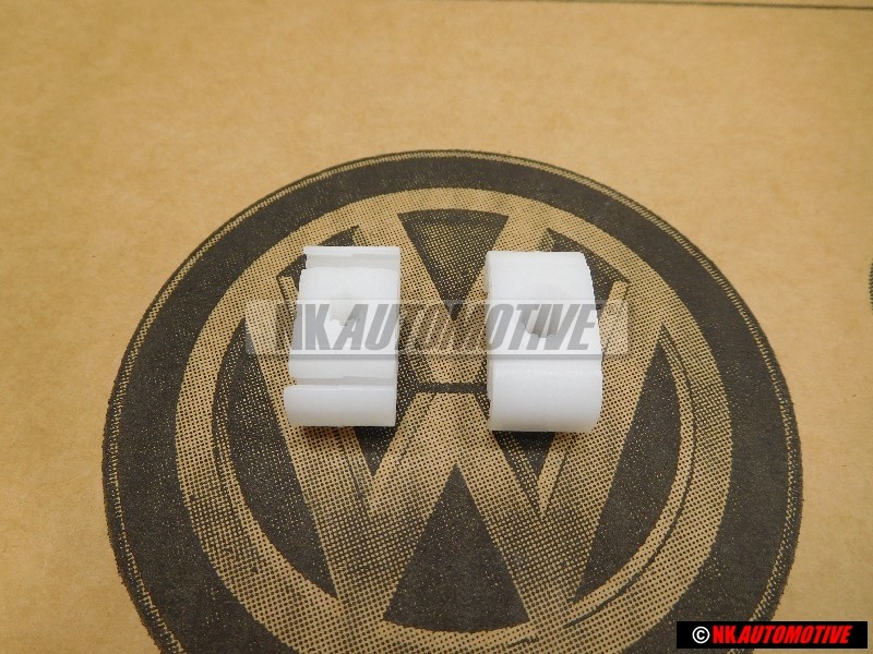 2x Original VW 2 Point Brake Pipe Line Retaining Clip Holder Bracket - 811611797