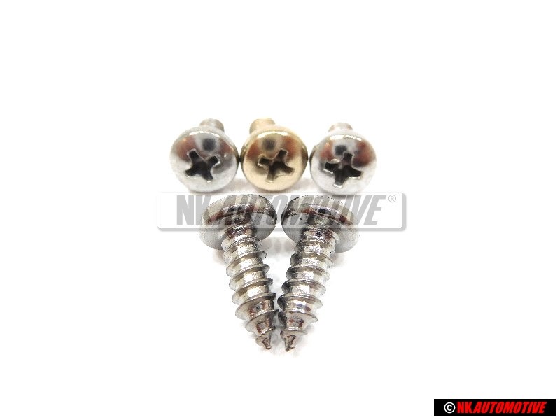 5x Original VW Oval Panel Screw 4.8x13 - N 0139681
