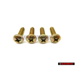 4x Original VW Oval Head Panel Screw 6.3x25 - N 0139351