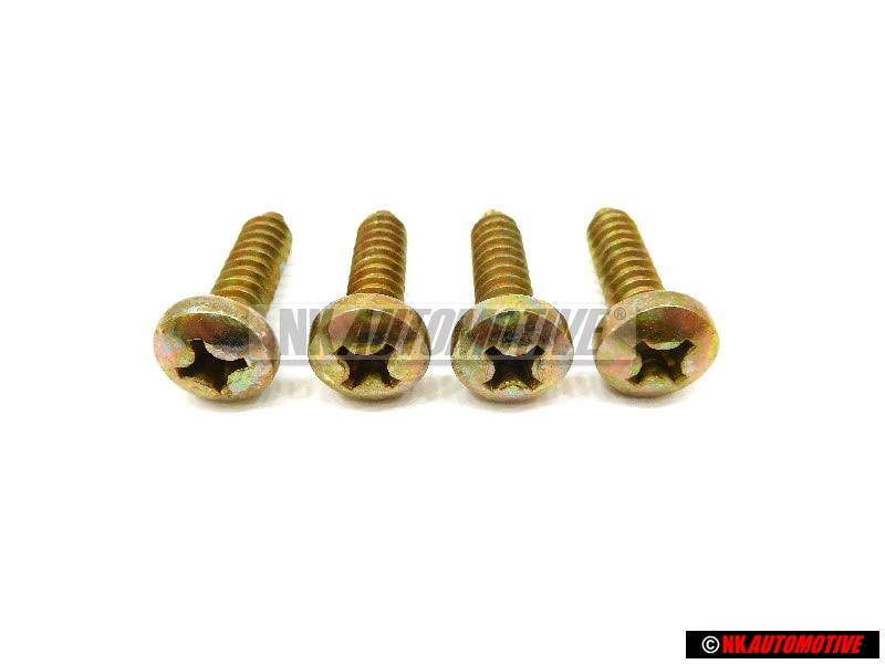 4x Original VW Oval Head Panel Screw 6.3x25 - N 0139351