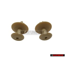 2x Original VW Clip Light Beige - 1H0867199A Q70