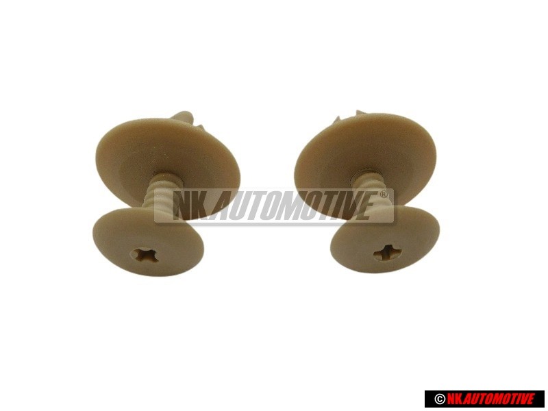 2x Original VW Clip Light Beige - 1H0867199A Q70