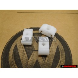 3x Original VW 2 Point Brake Pipe Line Retaining Clip Holder Bracket - 811611797