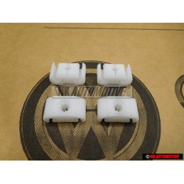 4x Original VW 2 Point Brake Pipe Line Retaining Clip Holder Bracket - 811611797