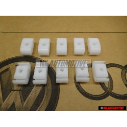 10x Original VW 2 Point Brake Pipe Line Retaining Clip Holder Bracket - 81161179