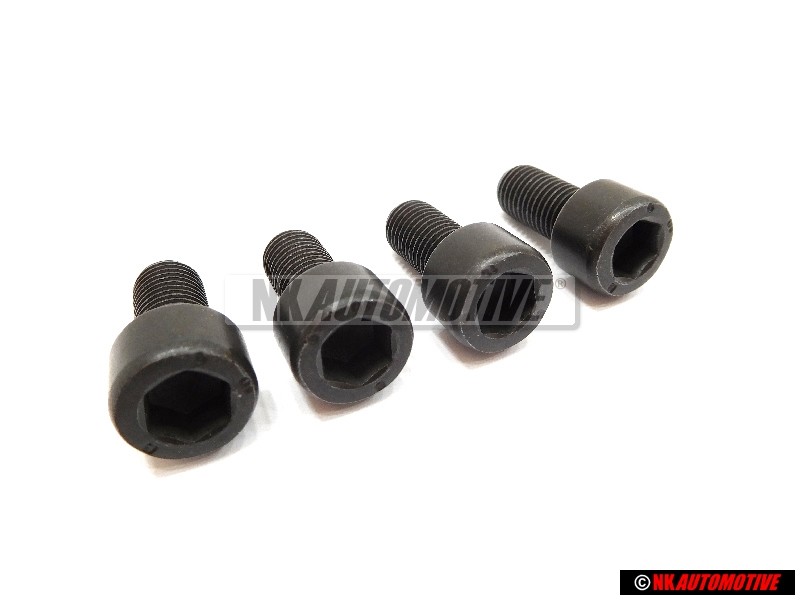 4x Original VW Rear Brake Caliper Carrier Bolt M10x1.25x20 - N 0199123
