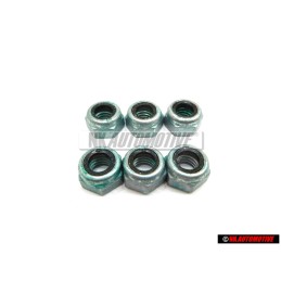 6x Original VW Hexagon Nut, Self-Locking - N 01118312