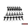 28x Original VW Front Rear Wheel Arch Flare Trim Pop Rivet 14mm - N 90634901