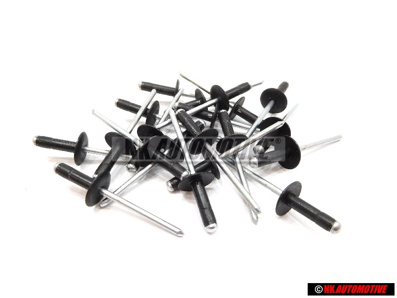 20x Original VW Front Rear Wheel Arch Flare Trim Pop Rivet 14mm - N 90634901