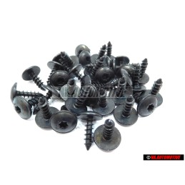 36x Original VW Hexagon Socket Head Panel Bolt 5x16 - N 90974701