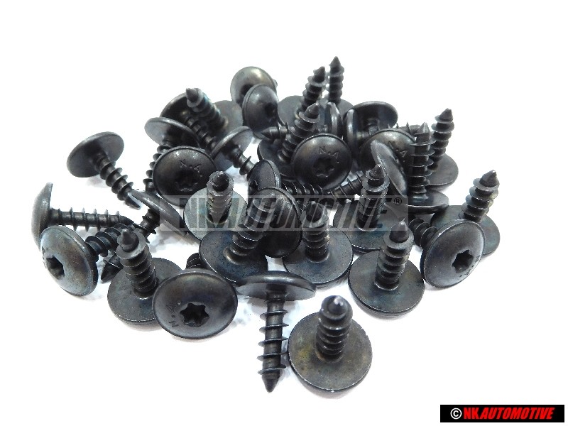 36x Original VW Hexagon Socket Head Panel Bolt 5x16 - N 90974701