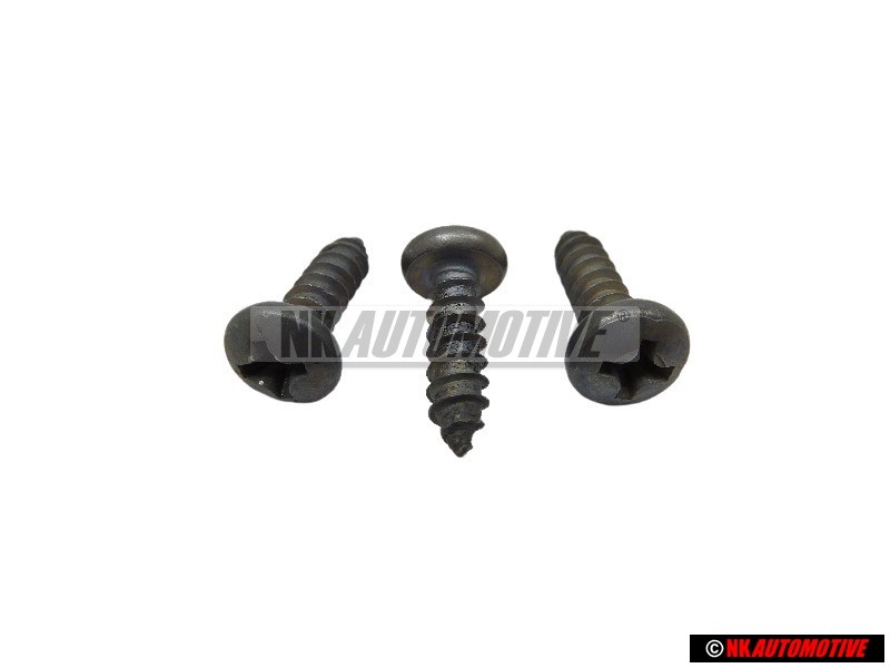 3x Original VW Oval Head Panel Screw - N 01396111