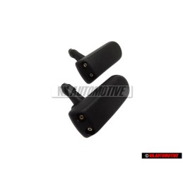 2x Original VW Front Windscreen Twin Jet Sprayer Washer Nozzle - 191955985A