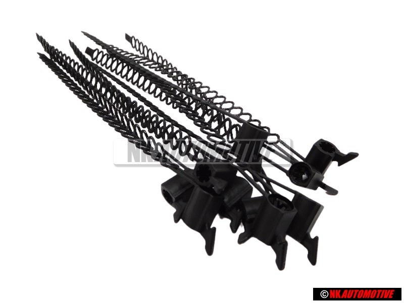 10x Original VW Cable Tie With Holder 10x187 - N 90643701