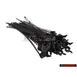 25x Original VW Cable Tie With Holder 10x187 - N 90643701