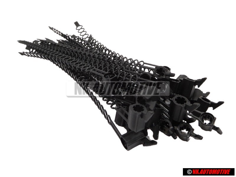 25x Original VW Cable Tie With Holder 10x187 - N 90643701