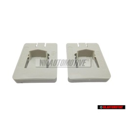 2x Original VW Front Seat Rail Runner Outer Guide Piece Clip - 171881213B 2VK