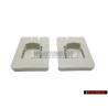 2x Original VW Front Seat Rail Runner Outer Guide Piece Clip - 171881213B 2VK