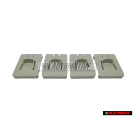 4x Original VW Front Seat Rail Runner Outer Guide Piece Clip - 171881213B 2VK