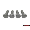 4x Original VW Rear Axle Stub Shaft Hexagon Bolt M10x32 - N 90877301