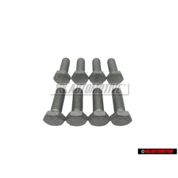 8x Original VW Rear Axle Stub Shaft Hexagon Bolt M10x32 - N 90877301