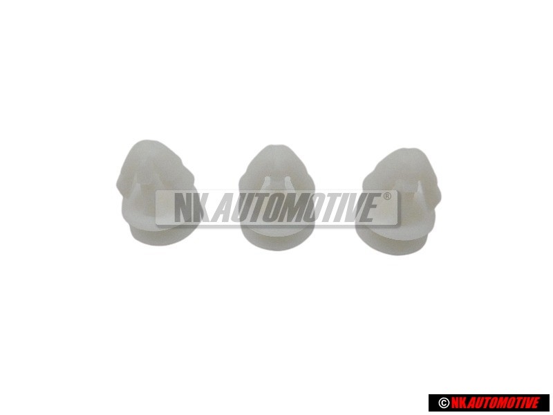 3x Original VW Side Moulding Trim Strip Clip Fastener - 191853585A
