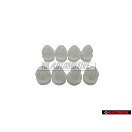 8x Original VW Side Moulding Trim Strip Clip Fastener - 191853585A