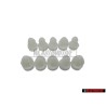 10x Original VW Side Moulding Trim Strip Clip Fastener - 191853585A