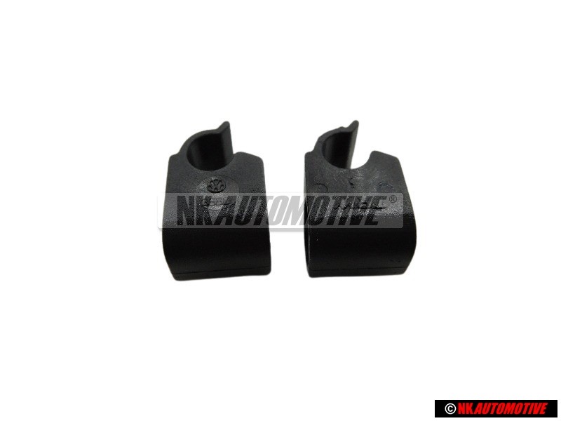 2x Original VW Bonnet Hood Release Cable Retaining Clip Bracket - 191823567