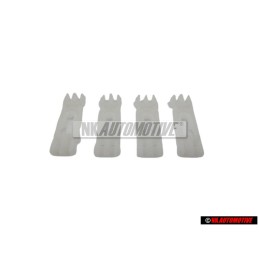 4x Original VW Rain Gutter Roof Moulding Trim Clip - 1H0853733B
