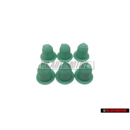 6x Original VW Side Moulding Trim Clip Grommet - 1H0853586